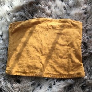Yellow Hollister tube top
